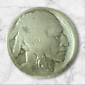 Buffalo Indian Head Nickel Button Tie Tack No Date